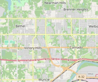 Area schools map